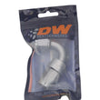 Load image into Gallery viewer, DeatschWerks 8AN Female Swivel 120-Degree Hose End CPE - Anodized Titanium - Back View