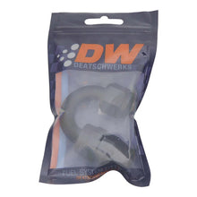 Load image into Gallery viewer, DeatschWerks 8AN Female Swivel 180-Degree Hose End PTFE (Incl Olive Insert) - Anodized Matte Black - Side View