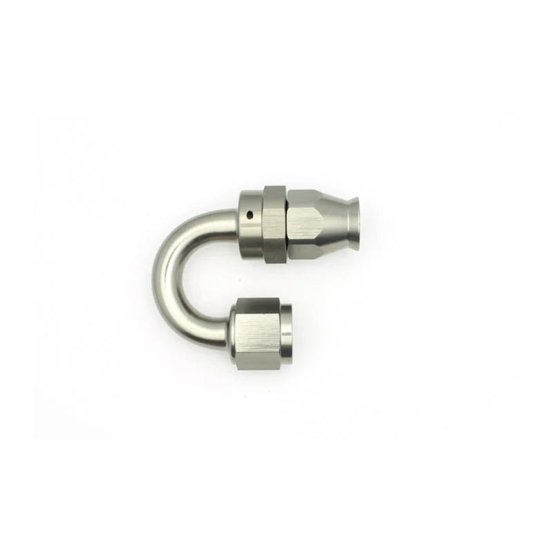DeatschWerks 8AN Female Swivel 180-Degree Hose End PTFE (Incl. 1 Olive Insert) - Main Product View