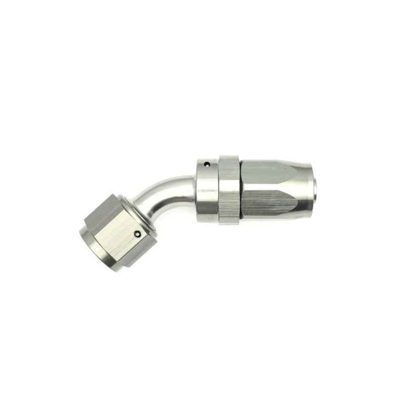 DeatschWerks 8AN Female Swivel 45-Degree Hose End CPE - Main Product View