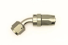 Load image into Gallery viewer, DeatschWerks 8AN Female Swivel 45-Degree Hose End CPE - Installation View