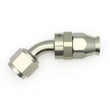 Load image into Gallery viewer, DeatschWerks 8AN Female Swivel 45-Degree Hose End PTFE (Incl. 1 Olive Insert) - Main Product View