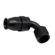 Load image into Gallery viewer, DeatschWerks 8AN Female Swivel 90-Degree Hose End PTFE (Incl 1 Olive Insert) - Anodized Matte Black - Main Product View