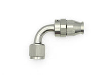 Load image into Gallery viewer, DeatschWerks 8AN Female Swivel 90-Degree Hose End PTFE (Incl. 1 Olive Insert) - Side View