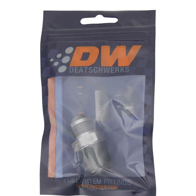 DeatschWerks 8AN Male Flare To 1/2in. Male NPT Adapter - Back View