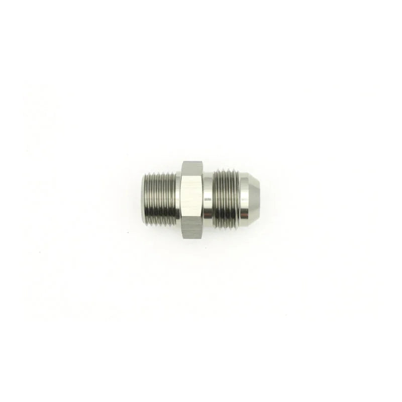DeatschWerks 8AN Male Flare To 3/8in. Male NPT Adapter - Side View