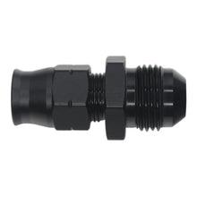 Load image into Gallery viewer, DeatschWerks 8AN Male Flare to 3/8in Hardline Compression Adapter - Anodized Matte Black - Main Product View