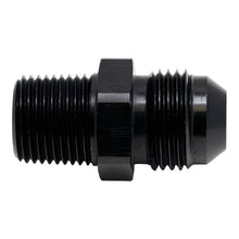 Load image into Gallery viewer, DeatschWerks 8AN Male Flare to 3/8in Male NPT Adapter - Anodized Matte Black - Main Product View