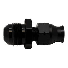 Load image into Gallery viewer, DeatschWerks 8AN Male Flare to 5/16in Hardline Compression Adapter - Anodized Matte Black - Main Product View