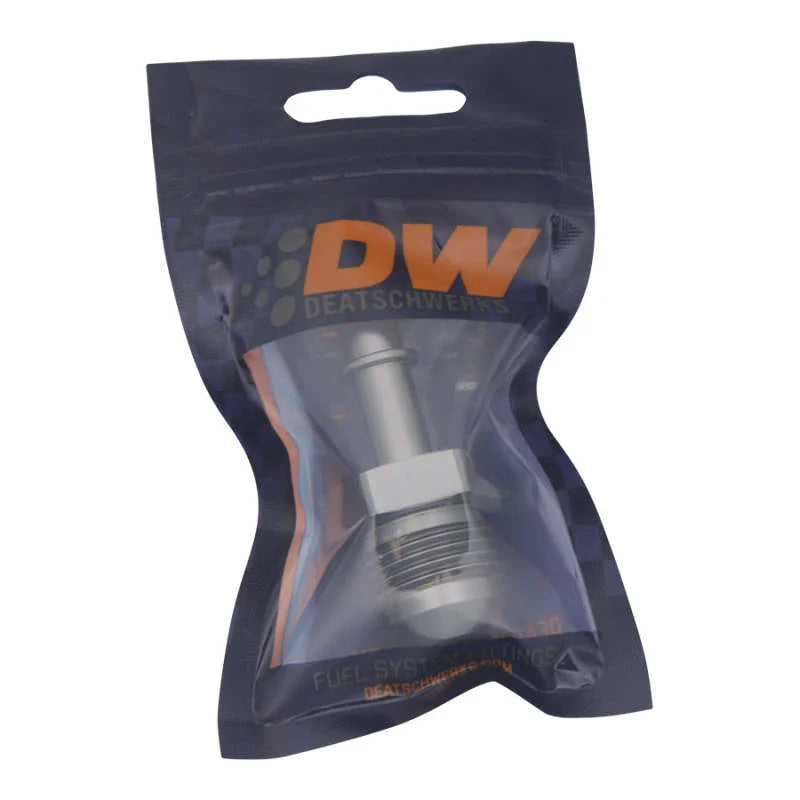 DeatschWerks 8AN Male Flare to 5/16in Male EFI Quick Connect Adapter - Back View