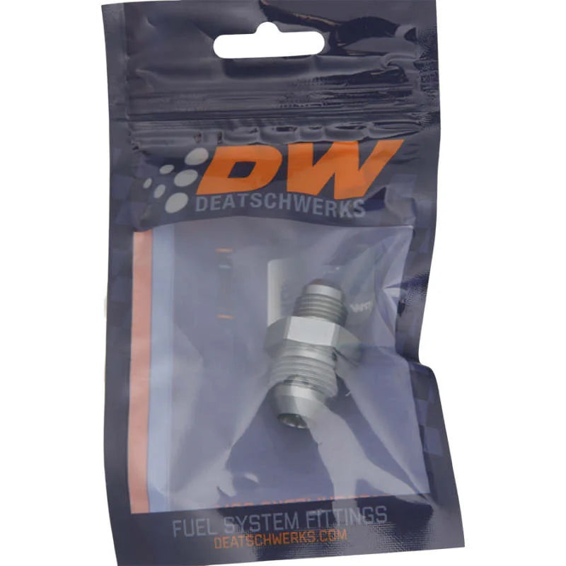 DeatschWerks 8AN Male Flare to 6AN Male Flare Reducer Straight Coupler - Additional View 6