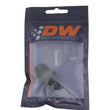 Load image into Gallery viewer, DeatschWerks 8AN Male Flare to 8AN Male Flare Coupler - Anodized Matte Black - Side View