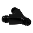 Load image into Gallery viewer, DeatschWerks 8AN Male Flare to 8AN Male Flare to 8AN Male Flare Y Fitting - Anodized Matte Black - Main Product View