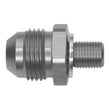 Load image into Gallery viewer, DeatschWerks 8AN Male Flare to M10 X 1.0 Male Metric - Anodized Titanium - Main Product View