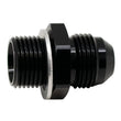 Load image into Gallery viewer, DeatschWerks 8AN Male Flare to M18 X 1.5 Male Metric Adapter (Incl Washer) - Anodized Matte Black - Main Product View