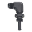 Load image into Gallery viewer, DeatschWerks 8AN Male Flare to Straight 3/8in Single Hose Barb - Anodized Matte Black - Main Product View
