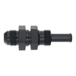Load image into Gallery viewer, DeatschWerks 8AN Male Flare to Straight 3/8in Single Hose Barb - Anodized Matte Black - Main Product View
