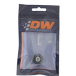 Load image into Gallery viewer, DeatschWerks 8AN ORB Male Plug Fitting with 1/8in NPT Gauge Port - Anodized Matte Black - Side View