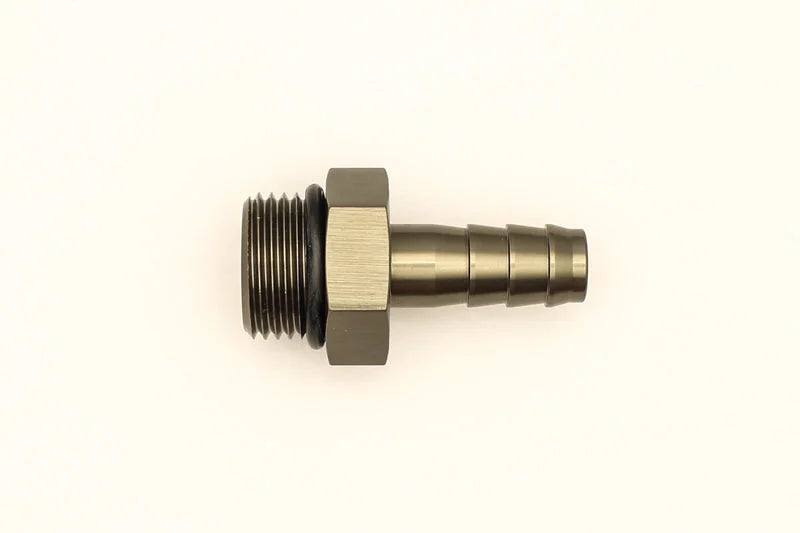 DeatschWerks 8AN ORB Male To 3/8in. Male Triple Barb Fitting (Incl. O-Ring) - Main Product View
