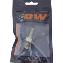 Load image into Gallery viewer, DeatschWerks 8AN ORB Male To 3/8in. Male Triple Barb Fitting (Incl. O-Ring) - Detail View