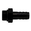 Load image into Gallery viewer, DeatschWerks 8AN ORB Male to 1/2in Male Triple Barb Fitting (Incl O-Ring) - Anodized Matte Black - Main Product View