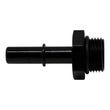 Load image into Gallery viewer, DeatschWerks 8AN ORB Male to 3/8in Male EFI Quick Connect Adapter - Anodized Matte Black - Main Product View