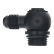 Load image into Gallery viewer, DeatschWerks 8AN ORB Male to 6AN Male Flare Low Profile 90-Degree Swivel - Anodized Matte Black - Main Product View
