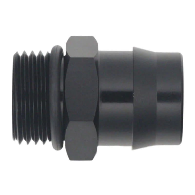 DeatschWerks 8AN ORB to Can-Am Maverick X3 OE Quick Connect Adapter - Anodized Matte Black - Main Product View