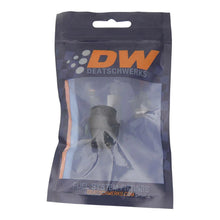 Load image into Gallery viewer, DeatschWerks 8AN ORB to S387 Pre-Filter Sock Adapter - Anodized Matte Black - Side View