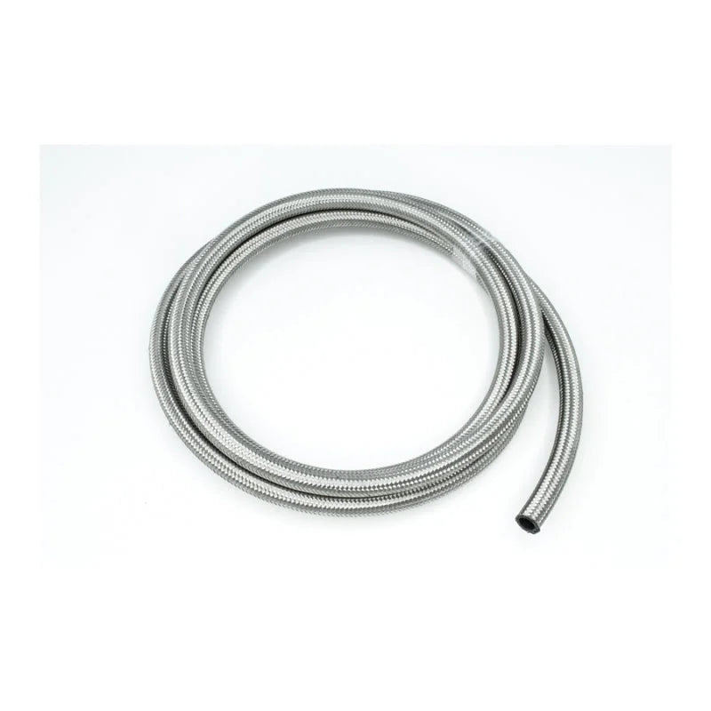 DeatschWerks 8AN SS Double Braided CPE Hose 10 Feet - Side View