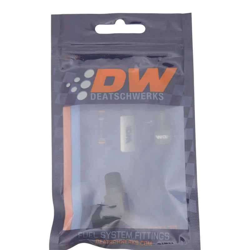 DeatschWerks 90-Degree 1/8in NPT Male to Female 1/8in NPT - Anodized Matte Black - Side View