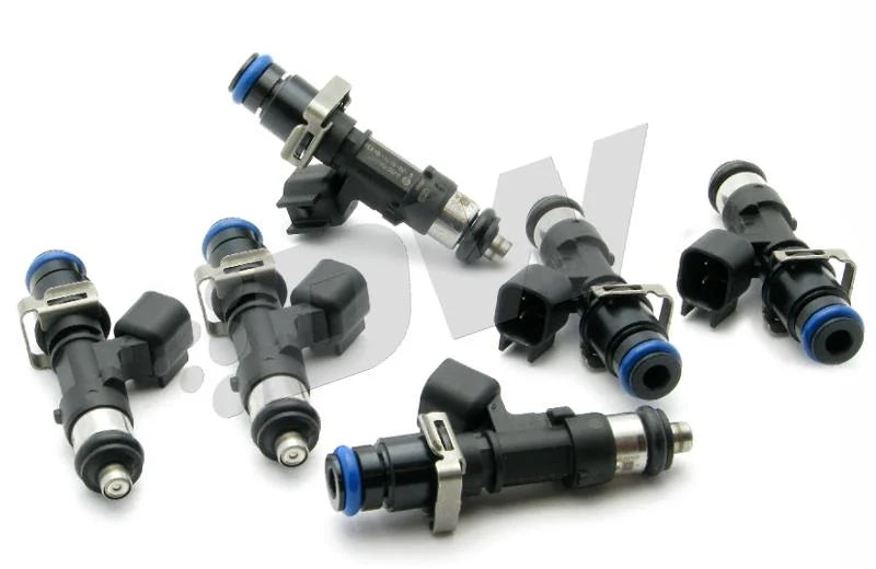 DeatschWerks 93-98 Toyota Supra TT 1000cc High Impedance Injectors - Side View