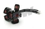 DeatschWerks 93-98 Toyota Supra TT 1000cc High Impedance Injectors - Back View