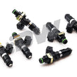 Load image into Gallery viewer, DeatschWerks 93-98 Toyota Supra TT (11mm O-Ring for Top Feed) Bosch EV14 1200cc Injectors (Set of 6) - Back View