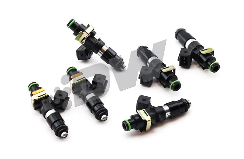 DeatschWerks 93-98 Toyota Supra TT (11mm O-Ring for Top Feed) Bosch EV14 1200cc Injectors (Set of 6) - Back View