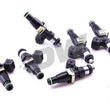 Load image into Gallery viewer, DeatschWerks 93-98 Toyota Supra TT (11mm O-Ring for Top Feed) Bosch EV14 1500cc Injectors (Set of 6) - Main Product View