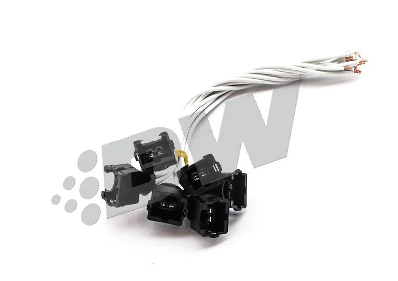 DeatschWerks 93-98 Toyota Supra TT (14mm O-Ring for Top Feed) Bosch EV14 1500cc Injectors (Set of 6) - Back View