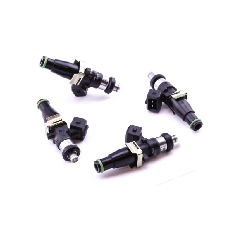 DeatschWerks 95-99 Mitsubishi Eclipse 4G63T / 03-06 EVO 8/9 Bosch EV14 1500cc Injectors (Set of 4) - Back View
