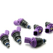 Load image into Gallery viewer, DeatschWerks 95-99 Nissan Q45 370cc Side Feed Injectors - Installation View