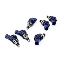Load image into Gallery viewer, DeatschWerks 96-99 Nissan I30 VQ30 / RB25DET / Maxima VQ30de / 300zx 740cc Side Feed Injectors - Side View
