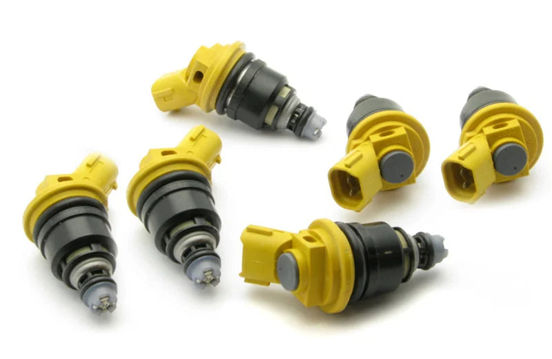 DeatschWerks 96-99 Nissan I30 VQ30 / RB25DET / Maxima VQ30de / 300zx 950cc Side Feed Injectors - Back View