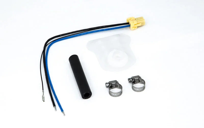 DeatschWerks 97-07 Subaru Forester DW400 Fuel Pump Set Up Kit - Back View