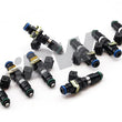 Load image into Gallery viewer, DeatschWerks 97-13 Ford F-Series / 03-04 SVT Cobra Bosch EV14 1200cc Injectors (Set of 8) - Back View