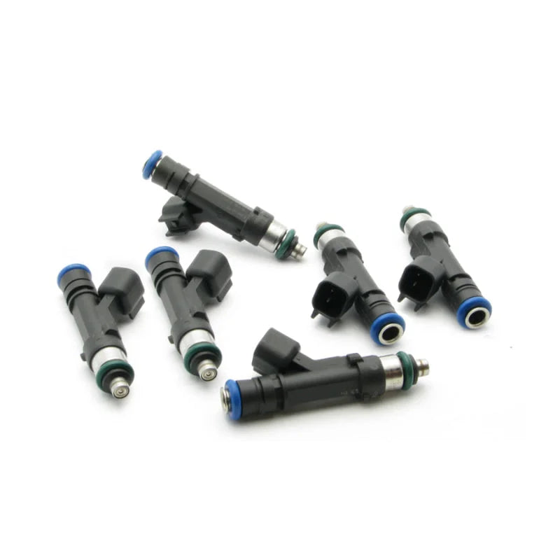 DeatschWerks 99-10 Ford Mustang 3.8L/4.0L V6 78lb Injectors (Set of 6) - Back View
