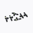 Load image into Gallery viewer, DeatschWerks 99-10 Ford Mustang V6 3.8 / 4.0L Bosch EV14 1200cc Injectors (Set of 6) - Installation View