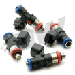 Load image into Gallery viewer, DeatschWerks Bosch EV14 Universal 40mm Compact 42lb/hr Injectors (Set of 4) - Installation View
