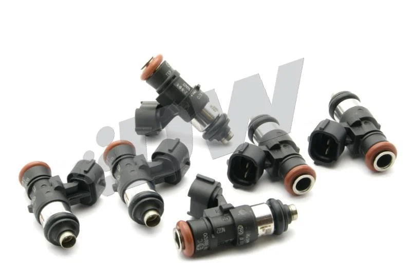 DeatschWerks Bosch EV14 Universal 40mm/14mm 220lb/hr Injectors (Set of 6) - Back View