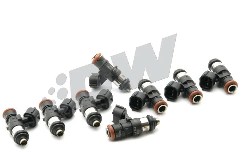 DeatschWerks Bosch EV14 Universal 40mm/14mm 220lb/hr Injectors (Set of 8) - Side View