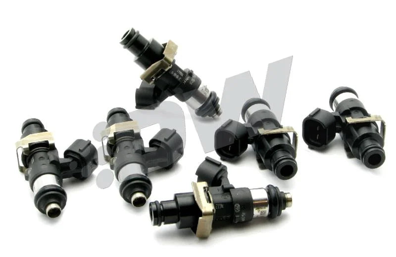 DeatschWerks Bosch EV14 Universal 48mm/11mm 220lb/hr Injectors (Set of 6) - Side View