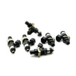 Load image into Gallery viewer, DeatschWerks Bosch EV14 Universal 48mm/11mm 220lb/hr Injectors (Set of 6) - Installation View